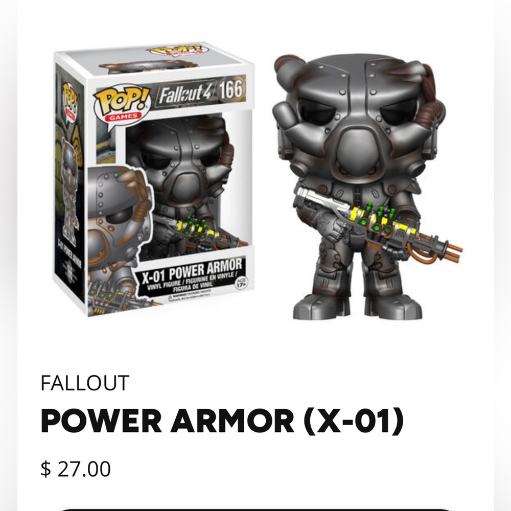 Power Armor (X-01) Funko Pop